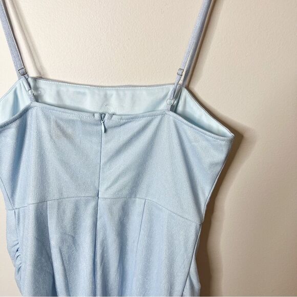 Princess Polly Blue Glitter Ocenaia Mini Dress - Picture 10 of 10